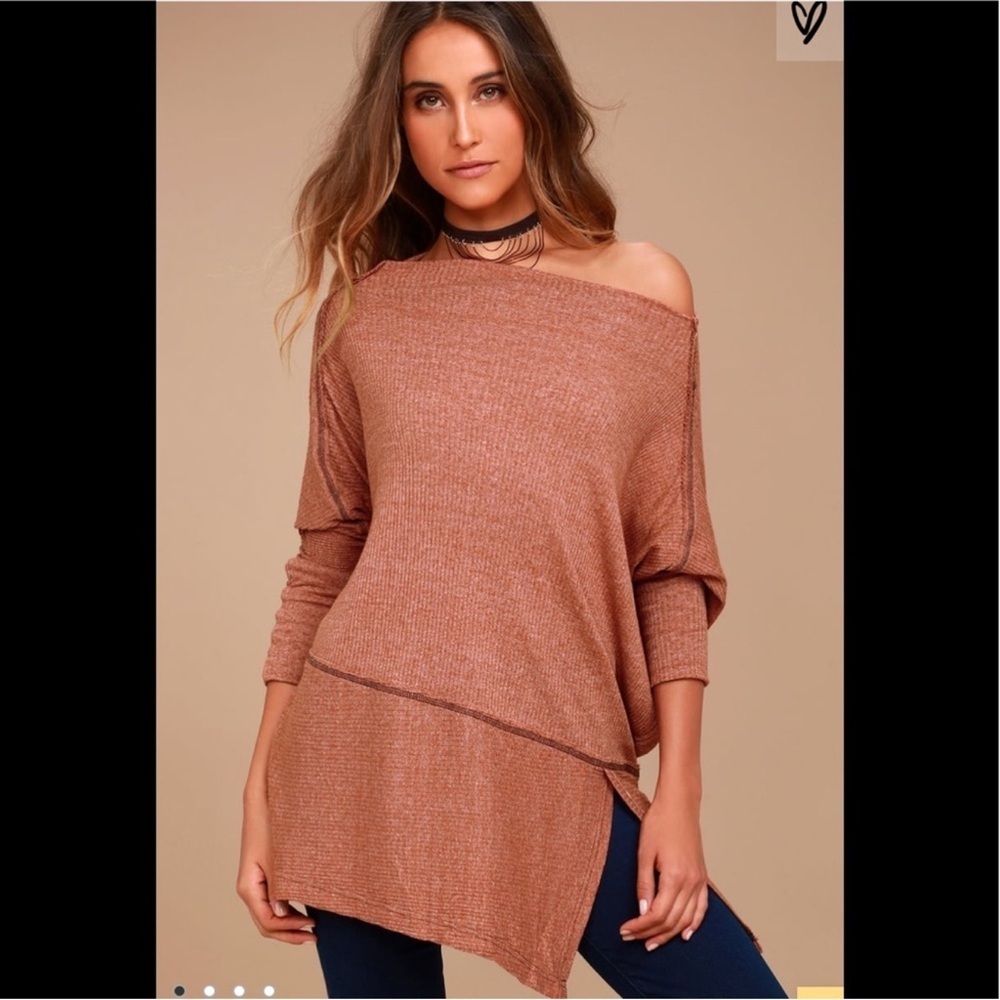 Free People We The Free Londontown Off-the-Shoulder Sweater Sand XS